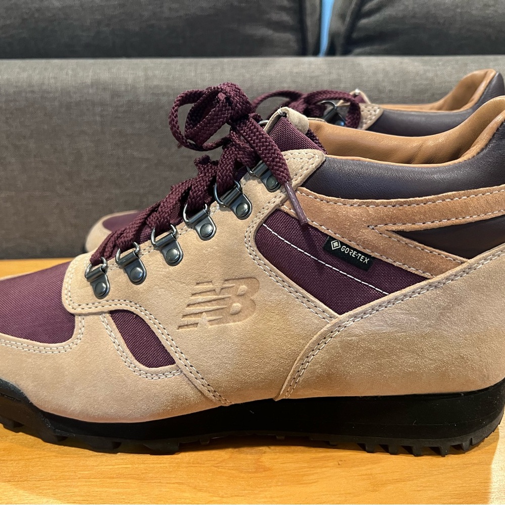 New Balance Maroon and Beige Hiking Boots
